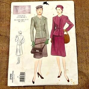 RARE Vintage Original 1946 Design sewing pattern